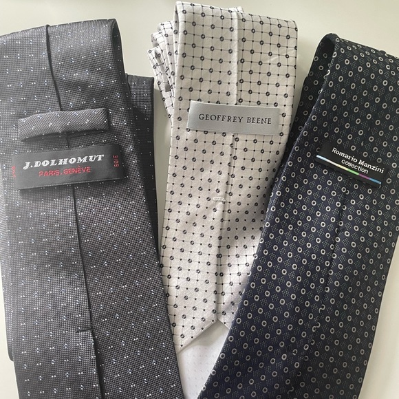 3 Ties Bundle: J. Dolhomut/Geoffrey Been/Romario Manzini - Picture 2 of 8